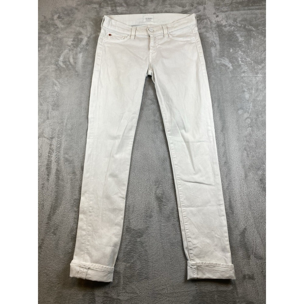 Hudson Jeans Women's Size 26 (29x32) Nico Low Rise Skinny Style W437DLW White